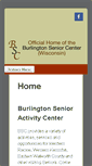 Mobile Screenshot of burlingtonseniorcenter.com