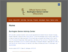 Tablet Screenshot of burlingtonseniorcenter.com